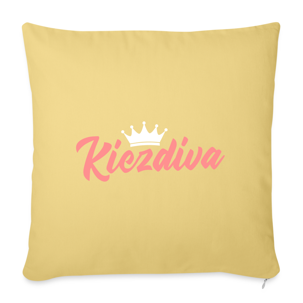 Kiezdiva - Sofakissen mit Füllung (45 x 45 cm) - Hellgelb