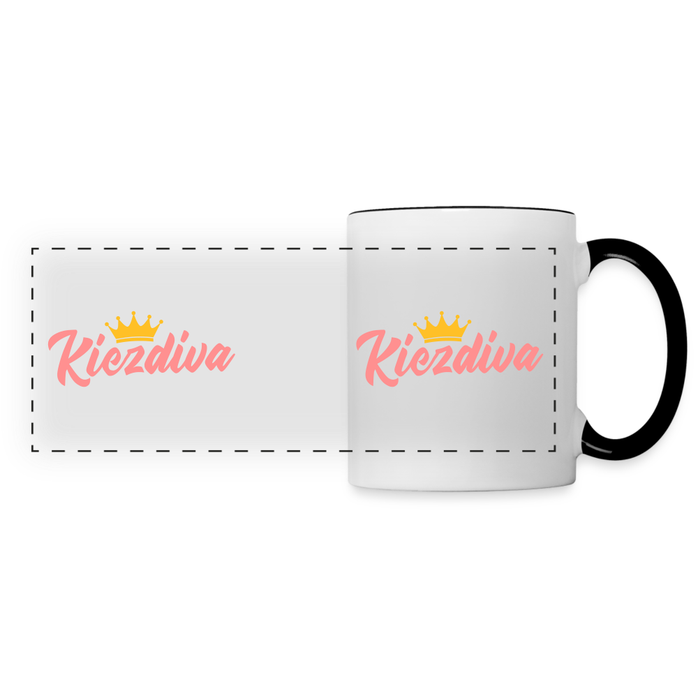 Kiezdiva - Tasse zweifarbig - Weiß/Schwarz
