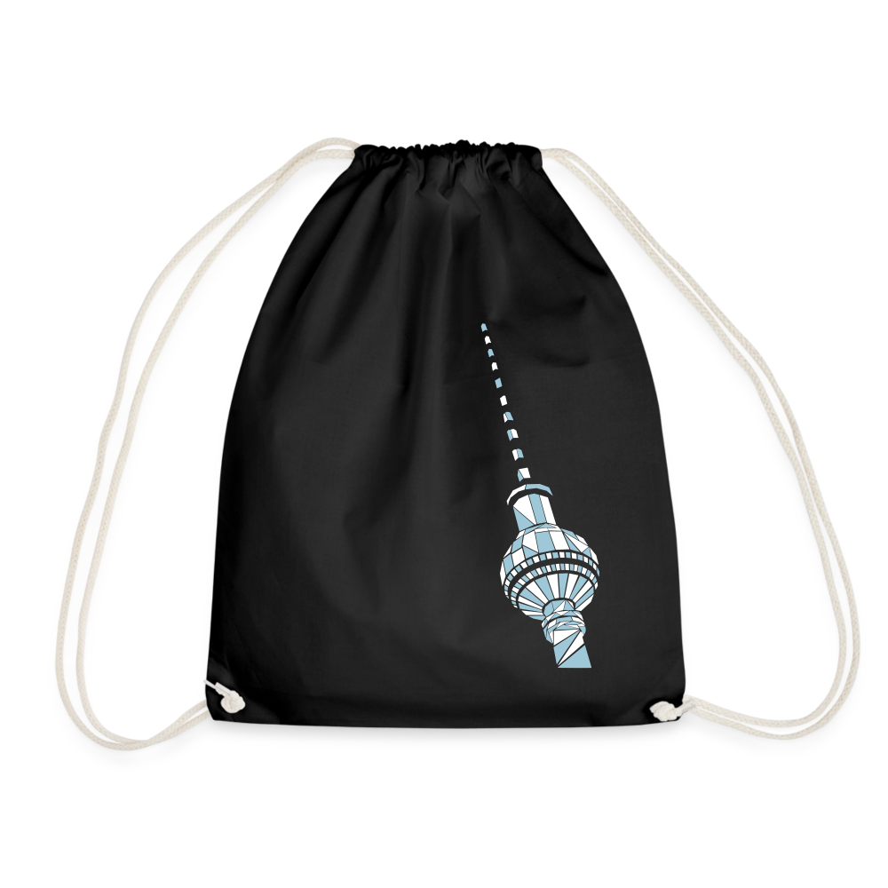 Fernsehturm Geometrie - Turnbeutel - Schwarz