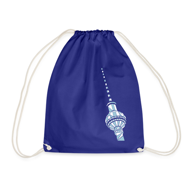 Fernsehturm Geometrie - Turnbeutel - Königsblau