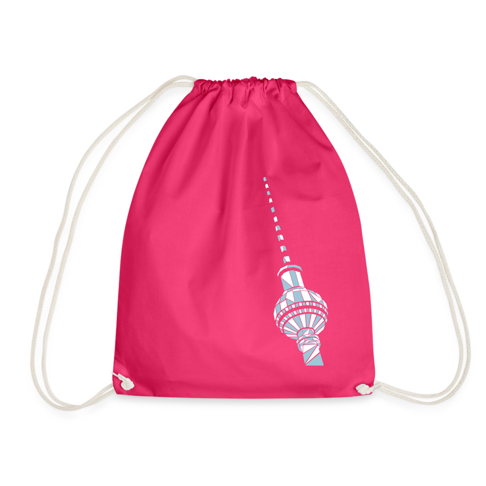 Fernsehturm Geometrie - Turnbeutel - Fuchsia