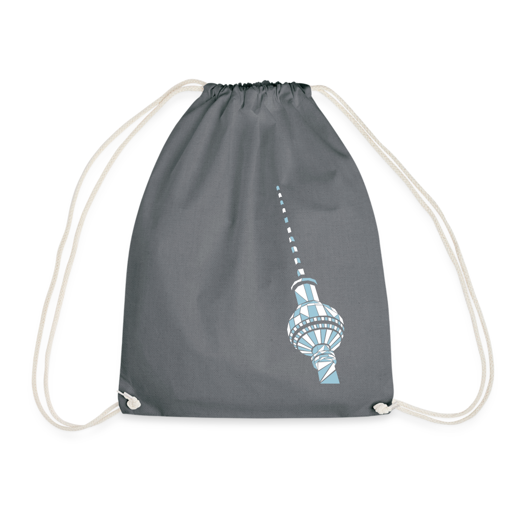 Fernsehturm Geometrie - Turnbeutel - Grau
