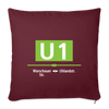 U1 - Sofakissen mit Füllung (45 x 45 cm) - Burgunderrot
