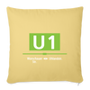 U1 - Sofakissen mit Füllung (45 x 45 cm) - Hellgelb