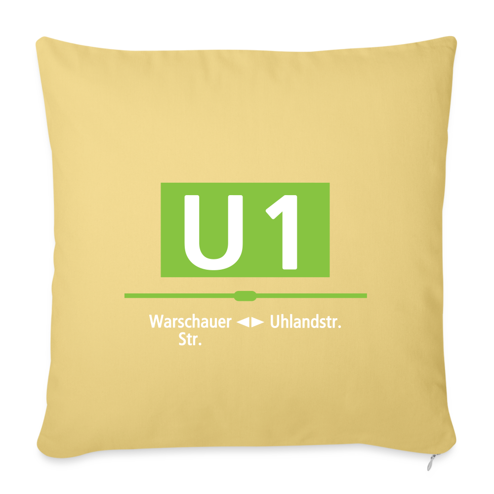 U1 - Sofakissen mit Füllung (45 x 45 cm) - Hellgelb