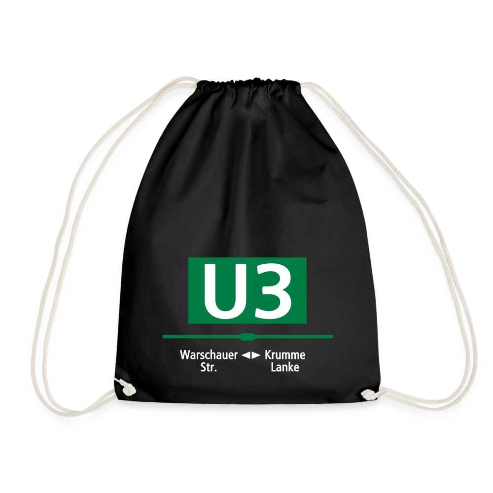 U3 - Turnbeutel - Schwarz