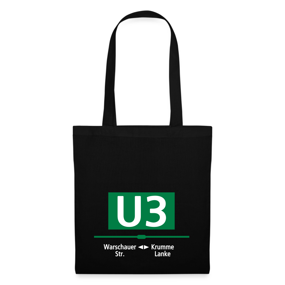 U3 - Stoffbeutel - Schwarz
