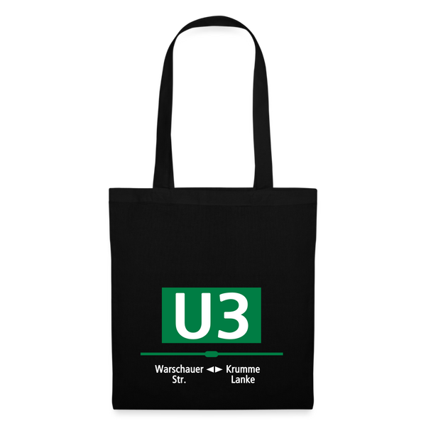 U3 - Stoffbeutel - Schwarz