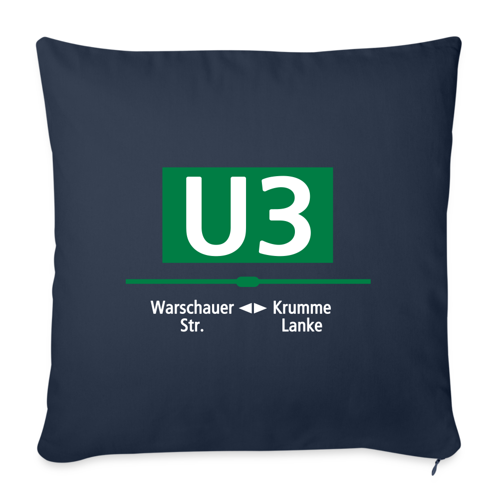 U3 - Sofakissen mit Füllung (45 x 45 cm) - Navy