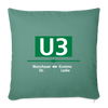 U3 - Sofakissen mit Füllung (45 x 45 cm) - Tanngrün