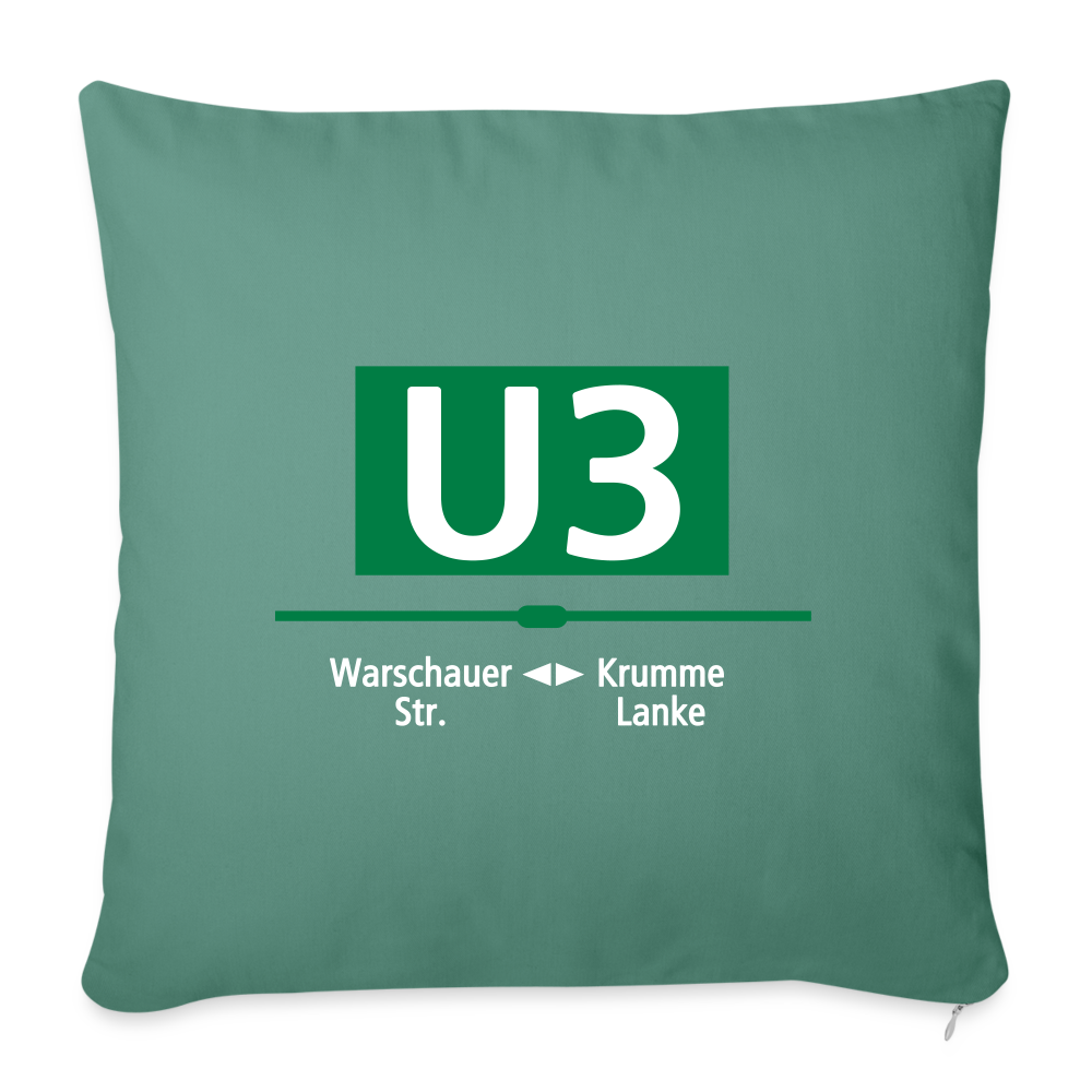 U3 - Sofakissen mit Füllung (45 x 45 cm) - Tanngrün