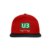 U3 - Snapback Cap - Rot/Schwarz