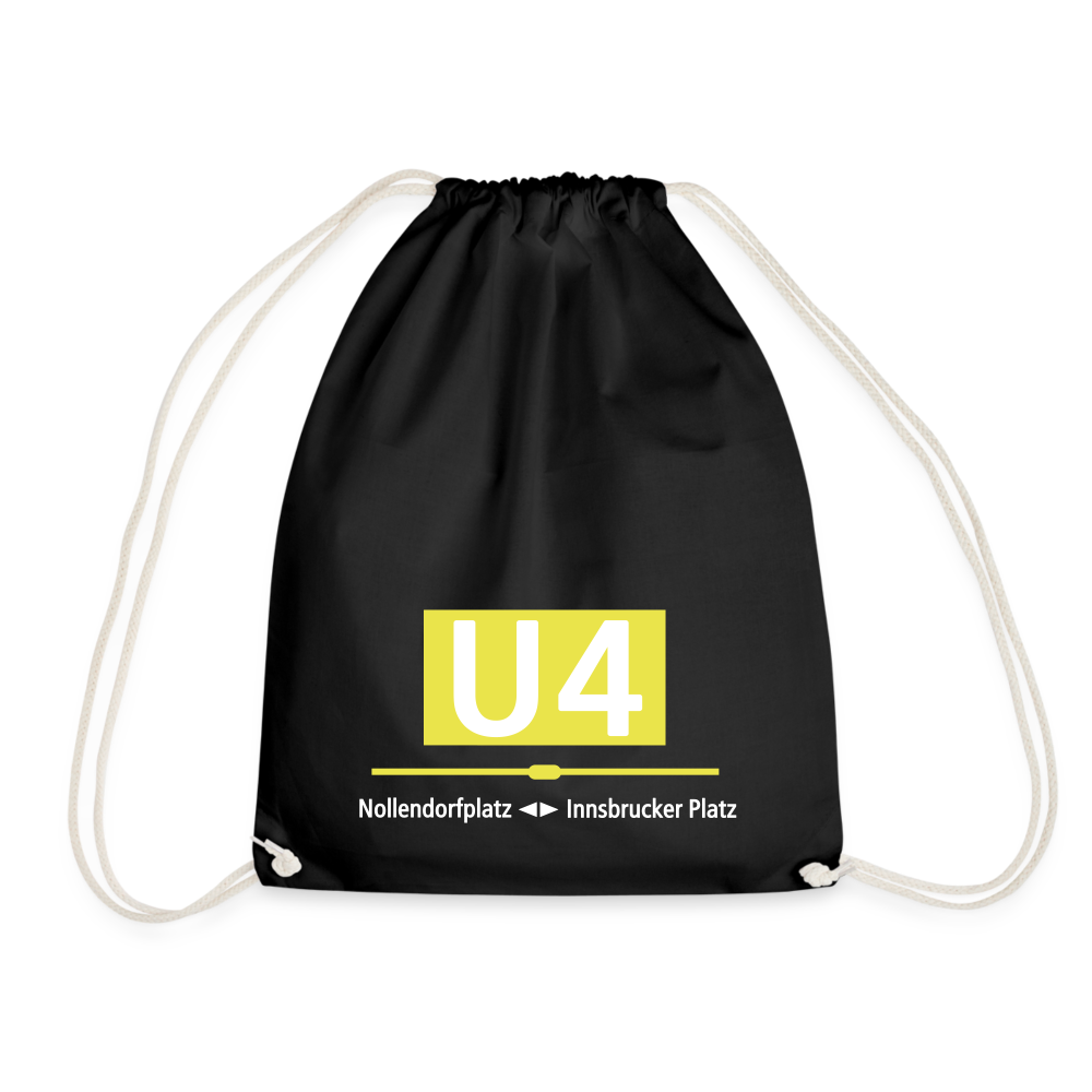 U4 - Turnbeutel - Schwarz