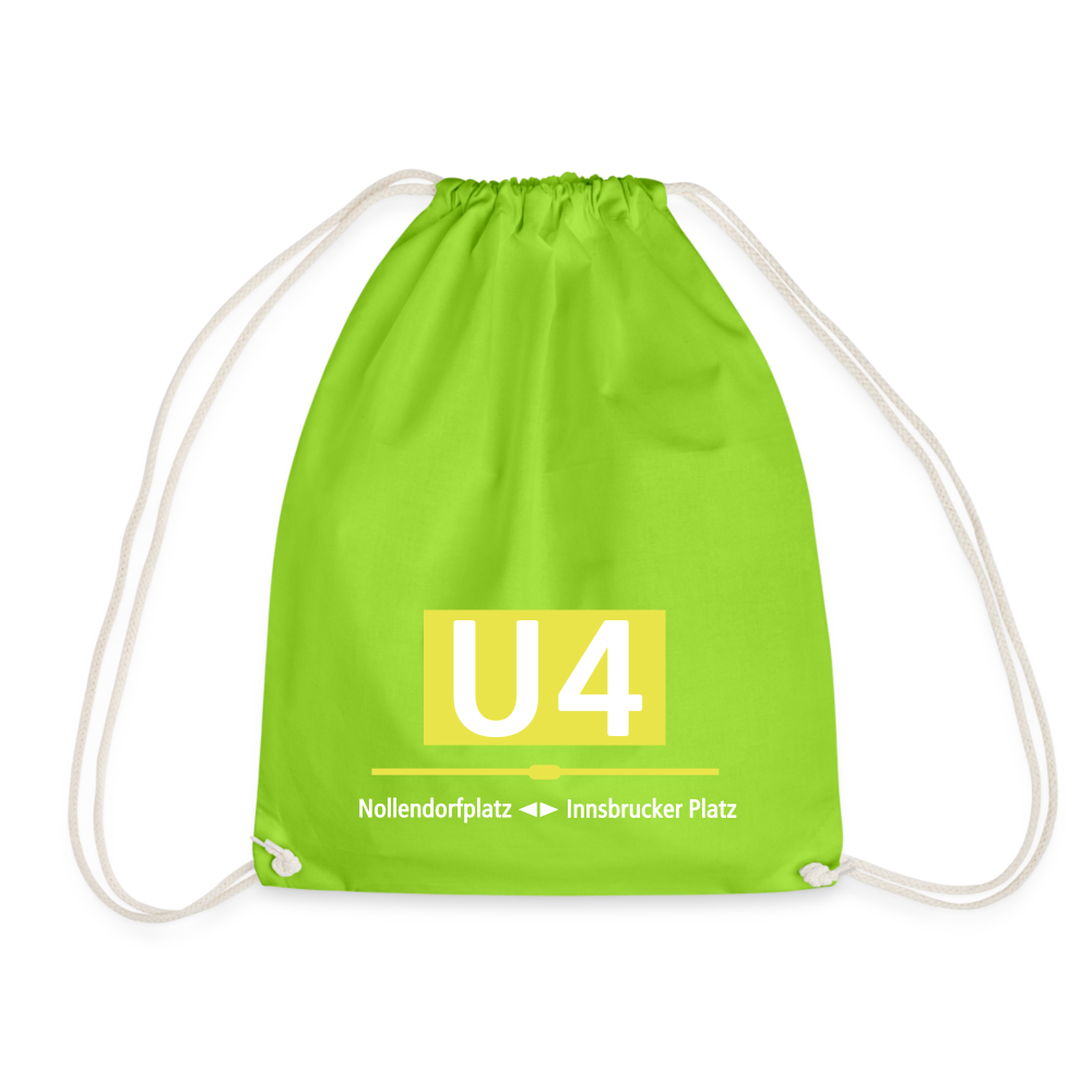 U4 - Turnbeutel - Neongrün
