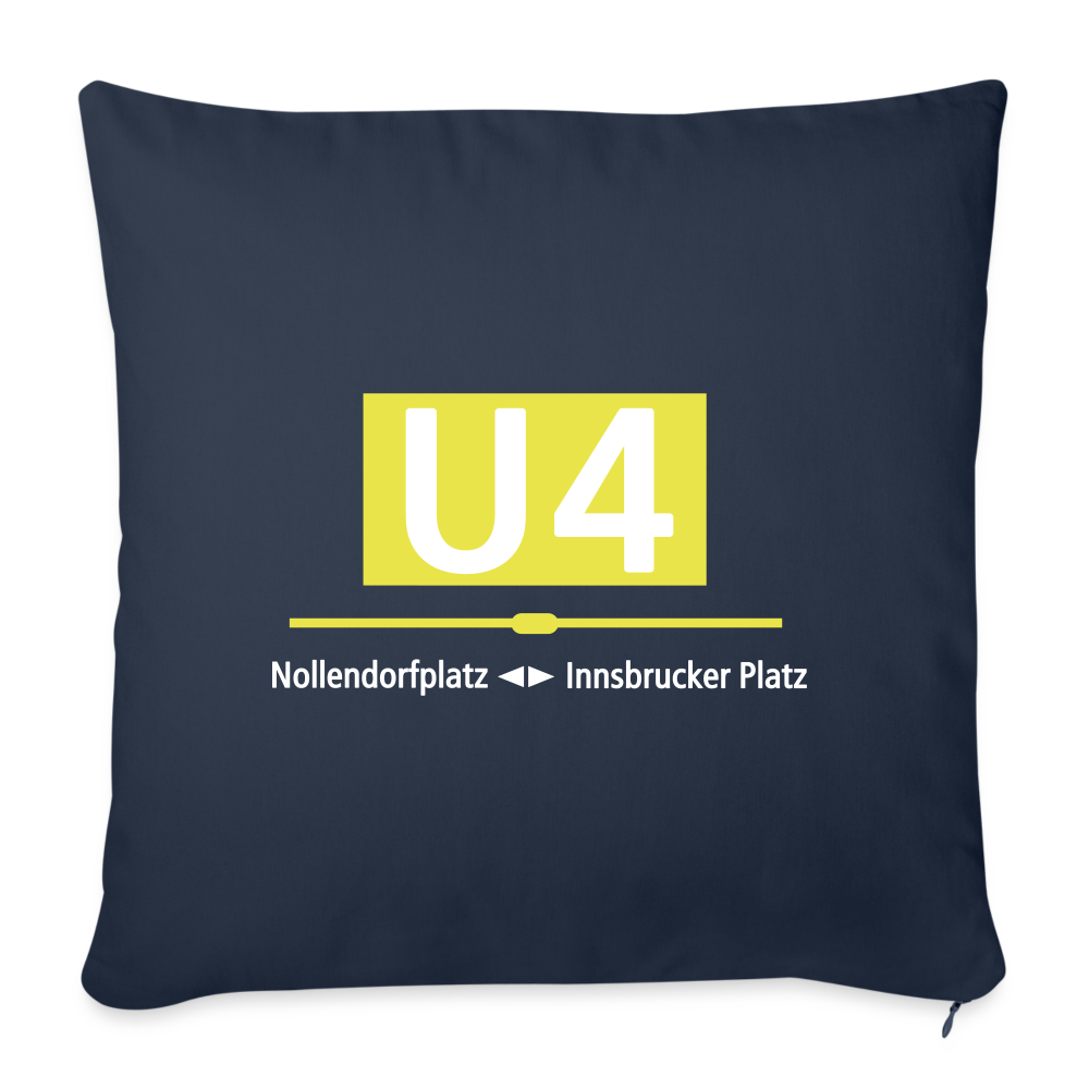 U4 - Sofakissen mit Füllung (45 x 45 cm) - Navy