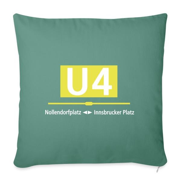 U4 - Sofakissen mit Füllung (45 x 45 cm) - Tanngrün