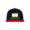 U4 - Snapback Cap - Navy/Rot