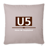 U5 - Sofakissen mit Füllung (45 x 45 cm) - helles Taupe