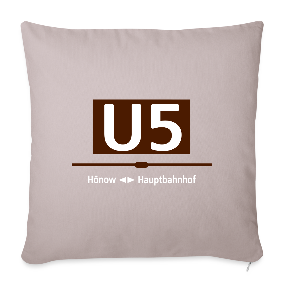 U5 - Sofakissen mit Füllung (45 x 45 cm) - helles Taupe