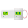 U1 - Tasse zweifarbig - Weiß/Pink
