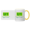 U1 - Tasse zweifarbig - Weiß/Gelb