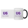 U6 - Tasse zweifarbig - Weiß/Schwarz