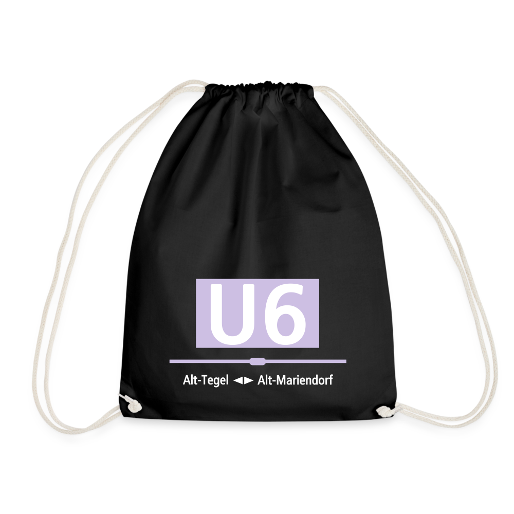 U6 - Turnbeutel - Schwarz