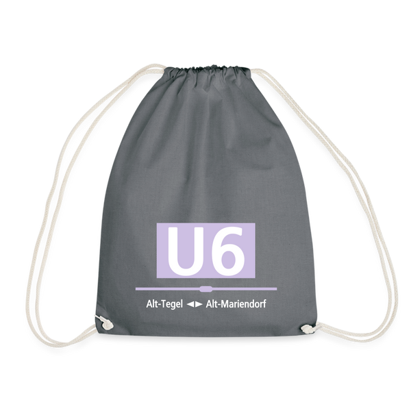 U6 - Turnbeutel - Grau