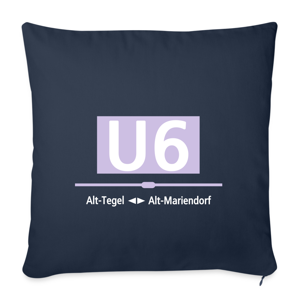 U6 - Sofakissen mit Füllung (45 x 45 cm) - Navy
