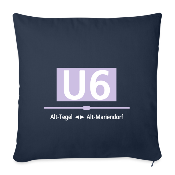 U6 - Sofakissen mit Füllung (45 x 45 cm) - Navy