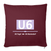 U6 - Sofakissen mit Füllung (45 x 45 cm) - Burgunderrot