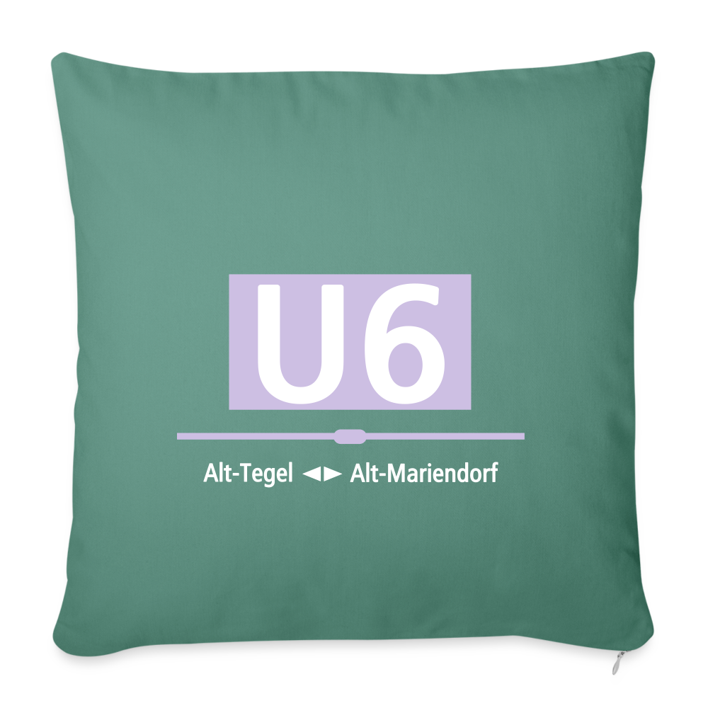 U6 - Sofakissen mit Füllung (45 x 45 cm) - Tanngrün