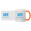 U7 - Tasse zweifarbig - Weiß/Orange