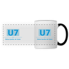 U7 - Tasse zweifarbig - Weiß/Schwarz