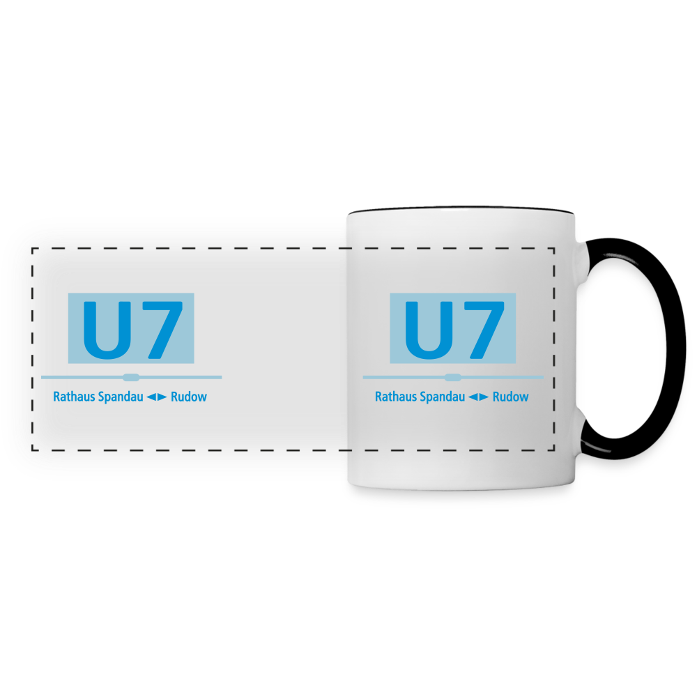 U7 - Tasse zweifarbig - Weiß/Schwarz