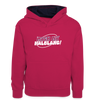 Mach ma’ halblang! - Teenager Kontrast-Hoodie - Pink/Navy