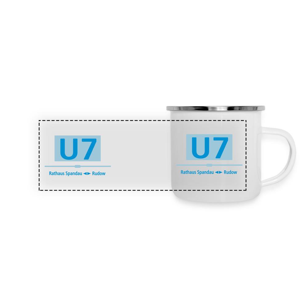 U7 - Emaille Tasse - Weiß