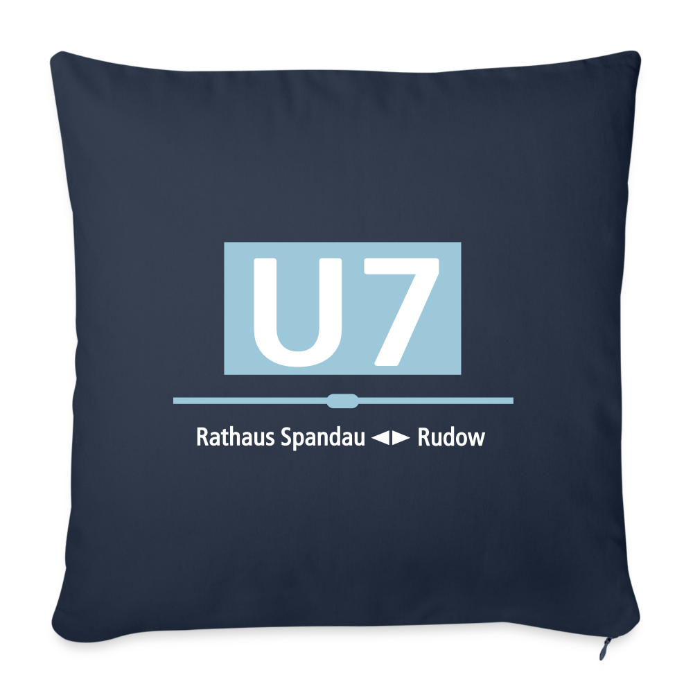 U7 - Sofakissen mit Füllung (45 x 45 cm) - Navy