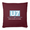 U7 - Sofakissen mit Füllung (45 x 45 cm) - Burgunderrot