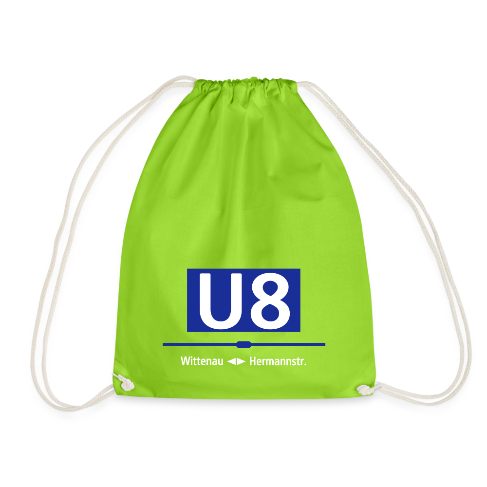 U8 - Turnbeutel - Neongrün