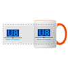 U8 - Tasse zweifarbig - Weiß/Orange