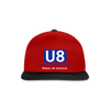 U8 - Snapback Cap - Rot/Schwarz
