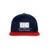U6 - Snapback Cap - Navy/Rot