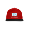U7 - Snapback Cap - Rot/Schwarz