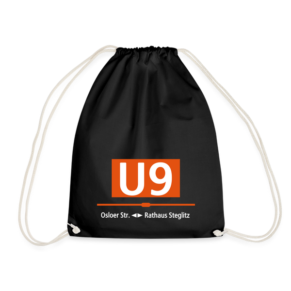 U9 - Turnbeutel - Schwarz