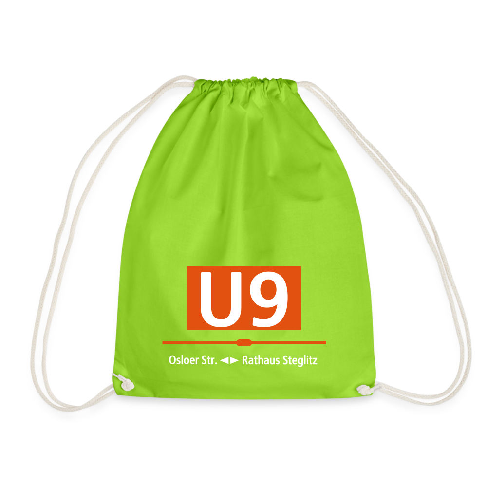 U9 - Turnbeutel - Neongrün