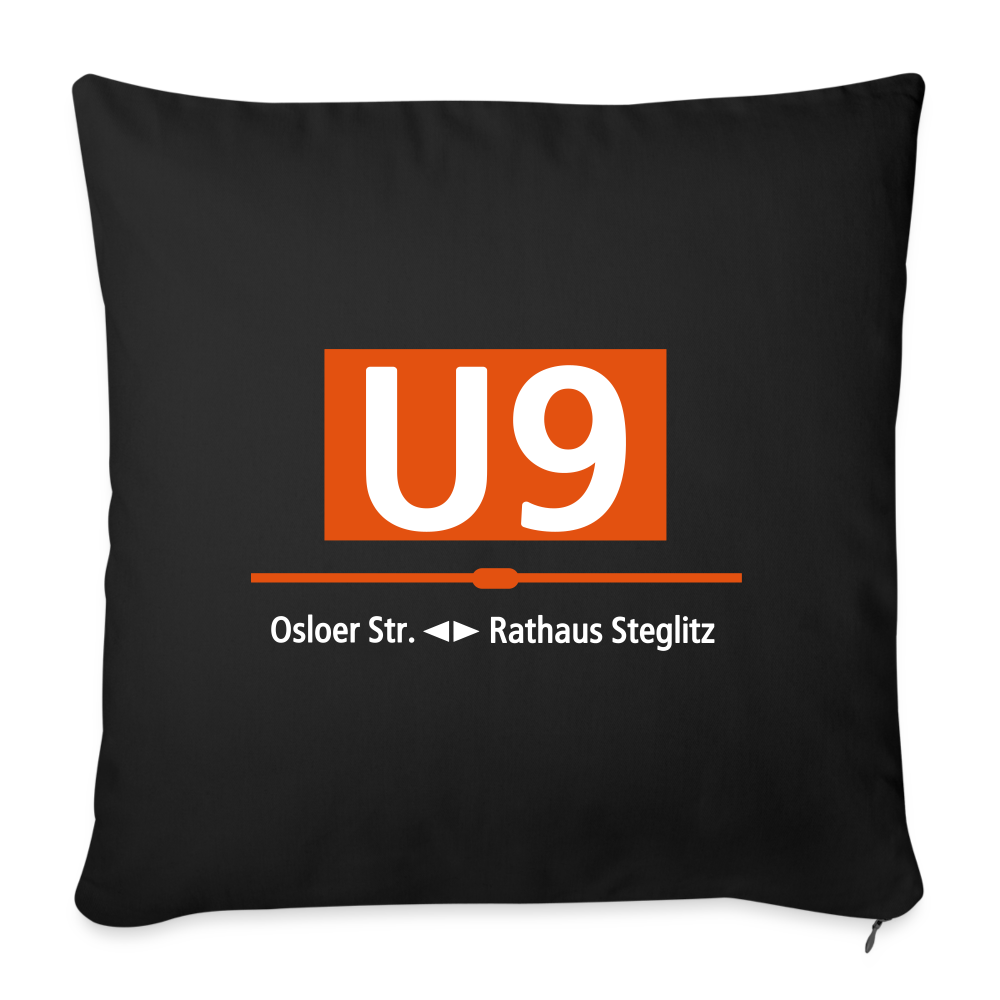 U9 - Sofakissen mit Füllung (45 x 45 cm) - Schwarz