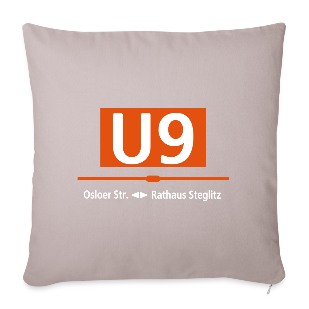 U9 - Sofakissen mit Füllung (45 x 45 cm) - helles Taupe