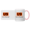 U9 - Tasse zweifarbig - Weiß/Pink