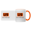 U9 - Tasse zweifarbig - Weiß/Orange